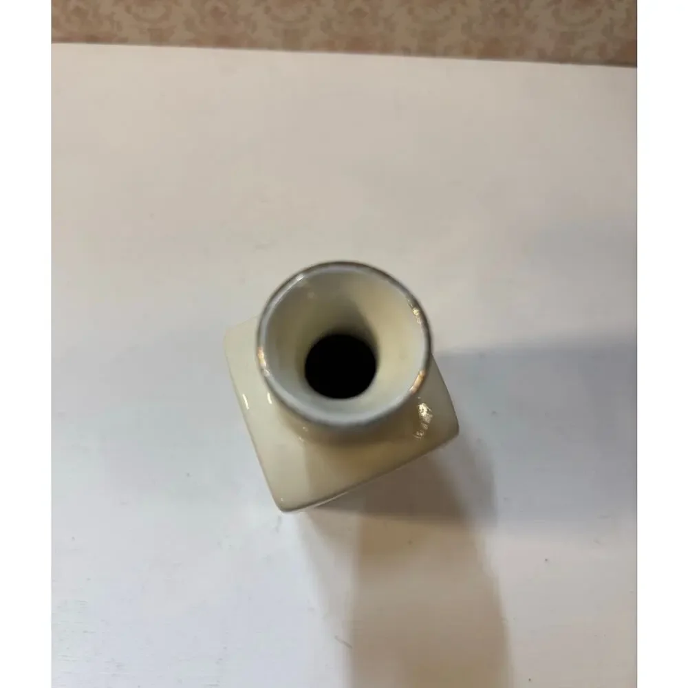 Vintage Miyako Style Mini Porcelain White Vase Japan 3 5/8